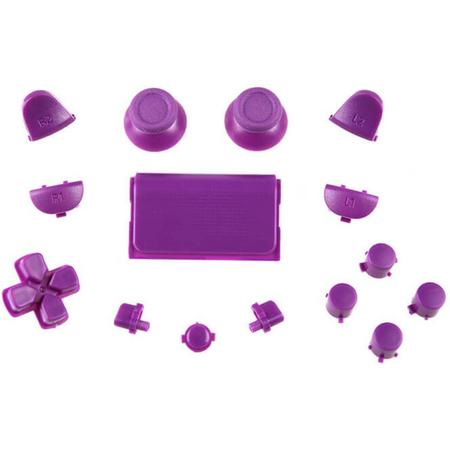 PS4 controller button replacement set paars